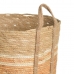 Kurvsett 42 x 42 x 48 cm Naturell Oransje Naturfiber (3 Deler)