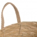 Set of Baskets 42 x 42 x 48 cm Natural Orange Natural Fibre (3 Pieces)
