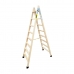 Сгъваема стълба с 8 стъпала Plabell bld-8 Дървен 214 x 31/62 cm