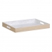 Snack tray Natural White Bamboo 45 x 35 x 5 cm 3 Pieces