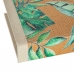 Večnamenska Škatla Listi Naraven Ratan 24 x 18 x 6 cm DMF (2 kosov)