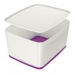 Aufbewahrungsbox Leitz MyBox WOW mit Deckel Violett Weiß ABS 31,8 x 19,8 x 38,5 cm