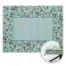 Nappe Turquoise Polyester 100 % coton 140 x 200 cm
