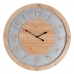 Nástěnné hodiny Přírodní Jedlové dřevo 60 x 4,5 x 60 cm