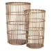 Conjunto de Cestos 42 x 42 x 69 cm Natural Bambu (2 Peças)
