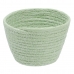 Set of Baskets Rope 17 x 17 x 20 cm Light Green (3 Pieces)
