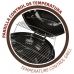 Coal Barbecue with Wheels Aktive Aluminium Enamelled Metal textilene 57 x 86 x 57 cm Black
