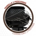 Barbecue a Carboni con Ruote Aktive Alluminio Metallo smaltato textilene 42 x 76,5 x 42 cm Nero