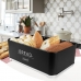 Кутия за Хляб Feel Maestro MR-1677-AR Бял/Черен Неръждаема стомана 34,5 x 16,5 x 25 cm