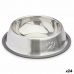 Futternapf für Hunde Silberfarben Grau Gummi Metall 35 x 0,03 x 25 cm (24 Stück)