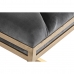 Stolička DKD Home Decor   Zlatá Tmavo-sivá Polyester Kov 100 x 40 x 50 cm