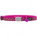 Cat Collar Red Dingo Stars Lime on Hot 20-32 cm Pink