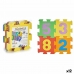 Covor Puzzle Multicolor Numere Cauciuc Eva (12 Unități)