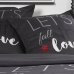 Bedding set TODAY Love Grey Double bed 240 x 260 cm