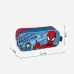 Dvojitý penál Spider-Man Červený Modrý 22,5 x 8 x 10 cm
