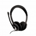 Ακουστικά με Μικρόφωνο V7 HU521 Μαύρο Ασημί