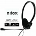Hodetelefoner med Mikrofon Nilox NXCM0000004 Svart