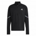 Men’s Sweatshirt without Hood Adidas Fast 1/2 Zip Black