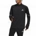 Men’s Sweatshirt without Hood Adidas Fast 1/2 Zip Black
