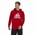 Herren Sweater mit Kapuze Adidas Essentials Big Logo Rot