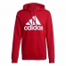 Pánska mikina s kapucňou Adidas Essentials Big Logo Červená