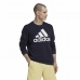 Herren Sweater ohne Kapuze Adidas Essentials Big Logo Marineblau Dunkelblau