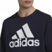 Felpa senza Cappuccio Uomo Adidas Essentials Big Logo Blu Marino Blu scuro