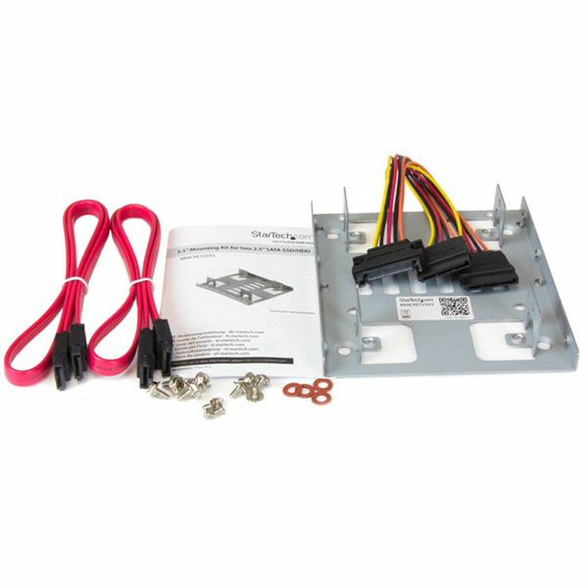 Adapter Startech BRACKET25X2 Staal 2,5" SSD/HDD 2,5"