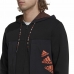 Férfi kapucnis pulóver Adidas Essentials BrandLove Fekete