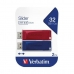 Pendrive Verbatim Slider 2 Pieces Multicolour 32 GB