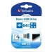 USB-minne Verbatim Store 'n' Stay NANO Blå Svart 64 GB