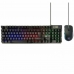 Tastatur og mus Ewent PL3201 Sort Multifarvet Spansk qwerty