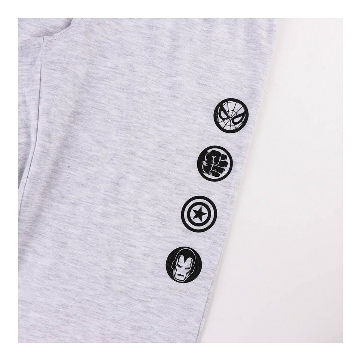 Pijama Infantil Marvel Cinzento