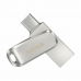USB-tikku SanDisk Ultra Dual Drive Luxe Hopeinen Teräs 256 GB