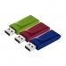 Στικάκι USB Verbatim Slider Ανασυρόμενο USB 2.0 Πολύχρωμο 16 GB