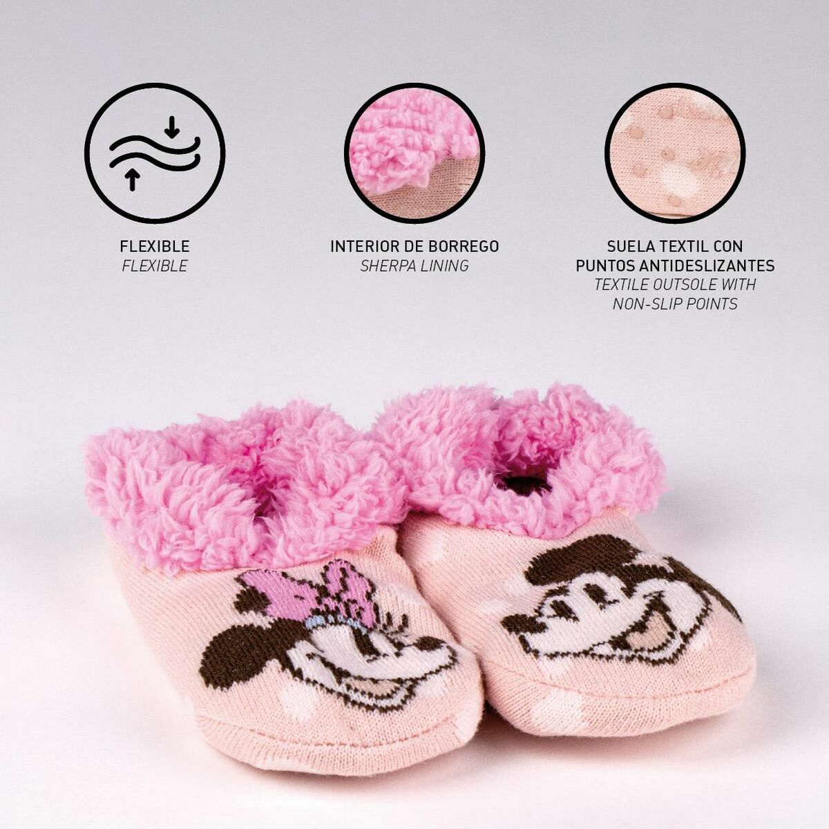 Hustøflene Minnie Mouse Rosa