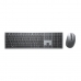 Tastatur med Trådløs Mus Dell KM7321WGY Grå Spansk Qwerty QWERTY