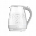 Wasserkocher mit Elektrischer Teekanne Deerma SH30W Weiß Durchsichtig Glas Edelstahl 1850-2200 W 1,7 L