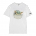 T-Shirt met Korte Mouwen voor kinderen The Mandalorian Wit