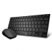 Tastatură și Mouse Fără Fir Rapoo 00192077 Negru Negru/Argintiu