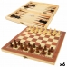 Hracia doska na šach a dámu Colorbaby Backgammon Drevo (6 kusov)