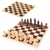 Hracia doska na šach a dámu Colorbaby Drevo Kov (6 kusov)