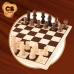 Chess and Checkers Board Colorbaby Wood Metal (6 Units)