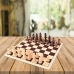 Hracia doska na šach a dámu Colorbaby Drevo Kov (6 kusov)