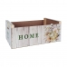 Storage Box Confortime Sweet Home Multicolour Wood Flowers 58 x 39 x 21 cm (3 Units)