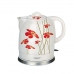 Ūdens Vārītājs un Elektriskā Tējkanna Feel Maestro MR-066 Red Flowers Balts Sarkans Keramiska 1200 W 1,5 L