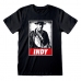 Rövid ujjú póló Indiana Jones Indy Fekete Unisex