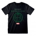 Short Sleeve T-Shirt Marvel Logo Icon Black Unisex