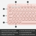 Tastatur Logitech K380 Fransk Pink AZERTY