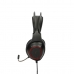 Gaming Headset with Microphone KSIX Drakkar USB LED Black Red